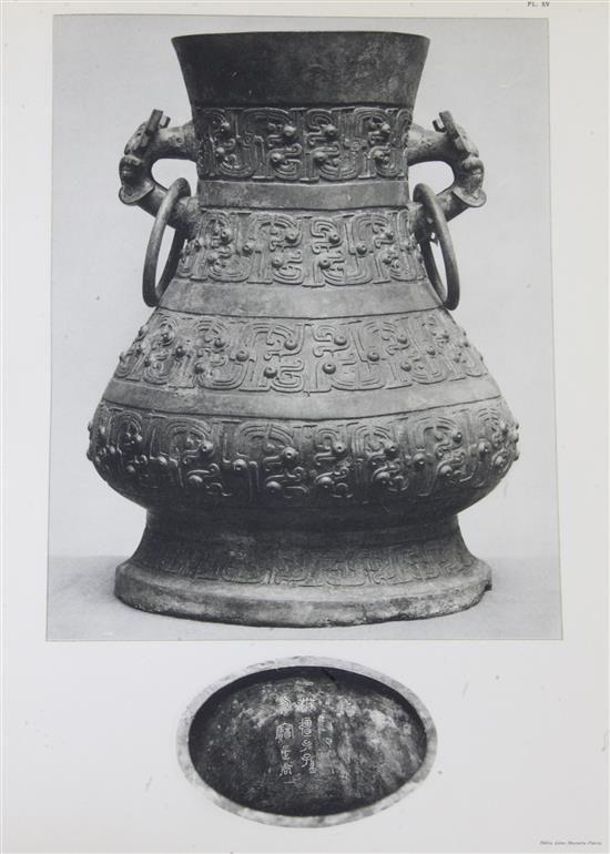Bronzes Antiques de la Chine Appartenant à C T Loo et Cie, published by Libraire Nationale dArt et Dhistorie, 1924,